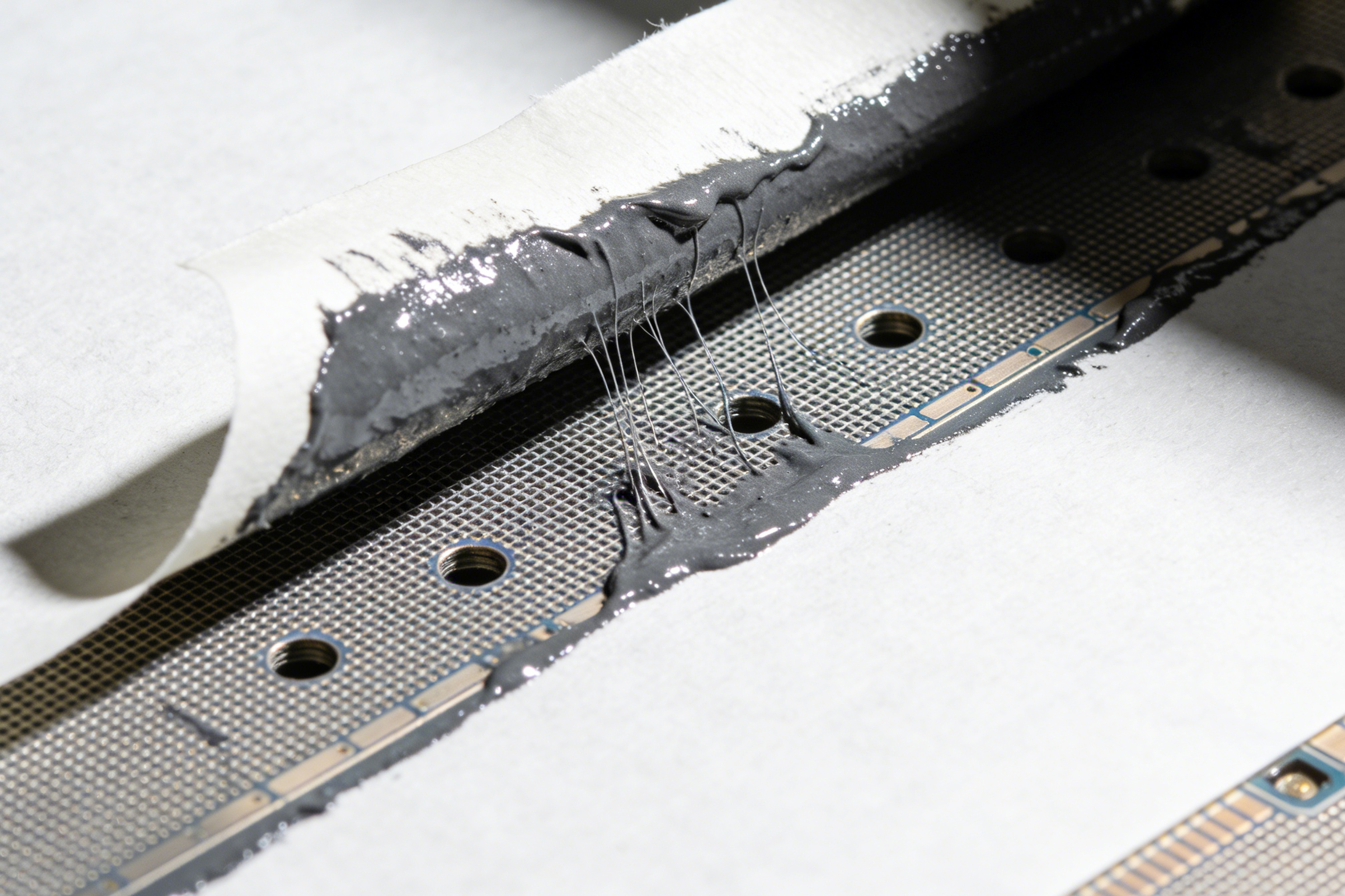 Analysis of SMT steel mesh wiping paper usage